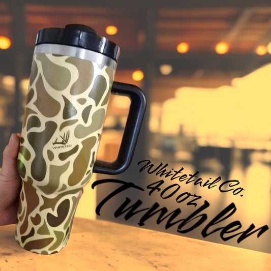 Whitetail Co. 40oz. Tumbler Old School Camo